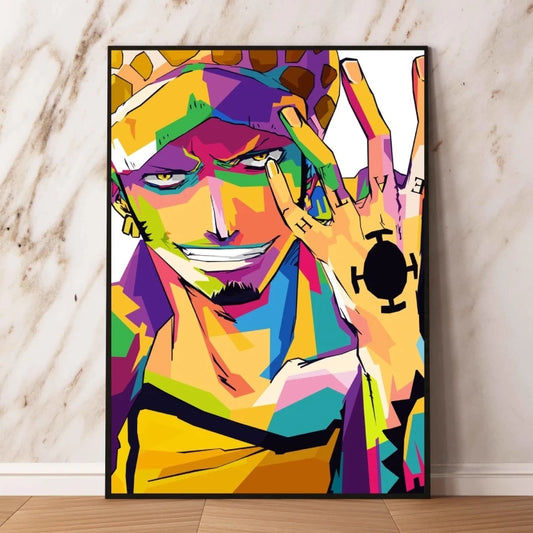 One Piece Pop Art Painting - Trafalgar Law (Surgeon of Death)