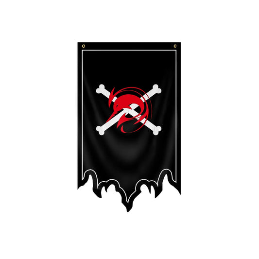 One Piece Flag - Portgas D. Ace (Spade Pirates) Jolly Roger