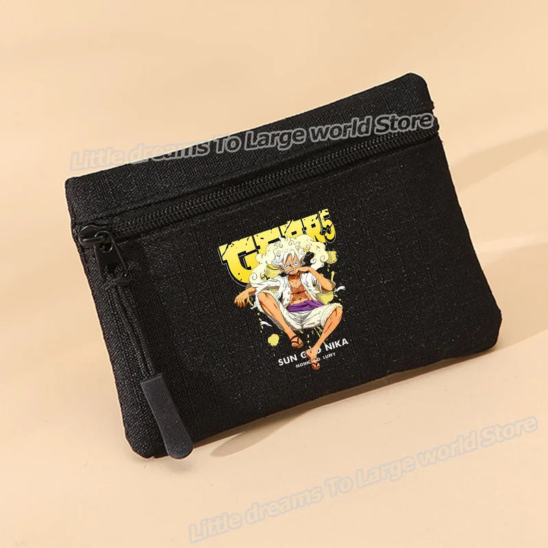 One Piece-plånbok – Monkey D. Luffy som gul chibi