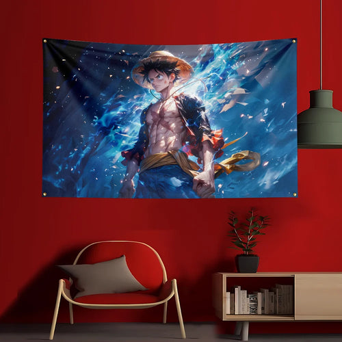 One Piece Tapestry - Monkey D. Luffy Gear 5 (Nika Battle)
