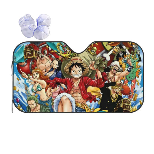 One Piece Car Sunshade - Soul King Brook Portrait (Side Window)
