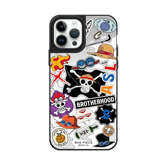 One Piece iPhone Case – Multicolored Manga Collage