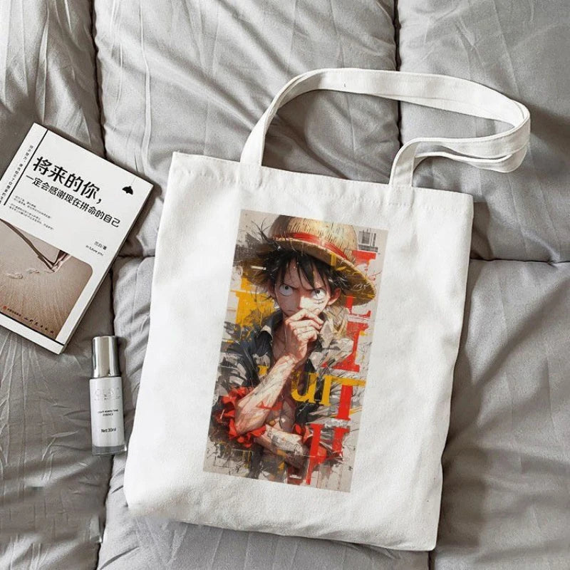 One Piece Tote Bag – Dynamic Luffy Action