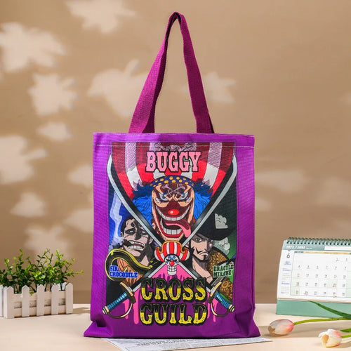 One Piece Tote Bag – Colorful Buggy the Clown Poster