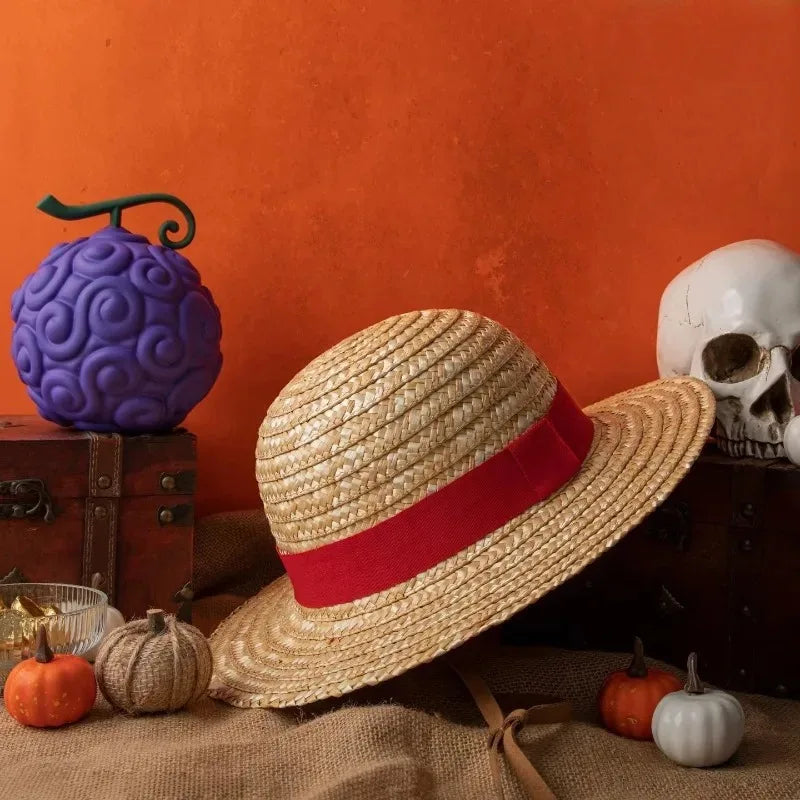 Słomkowy kapelusz One Piece - Monkey D. Luffy (Klasyczny ze sznurkiem)