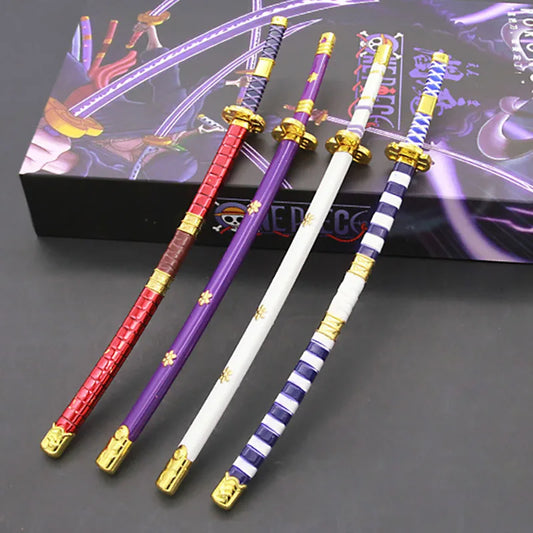 One Piece-sabel - Set med 4 katanasvärd av Roronoa Zoro (Vapensamling)