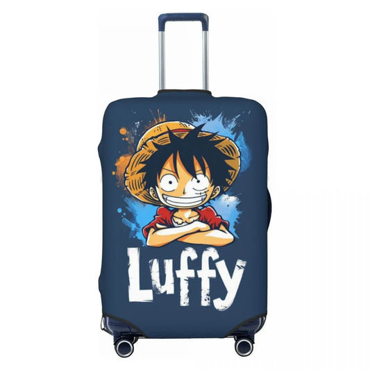 One Piece Suitcase Cover - Monkey D. Luffy Focused Portrait