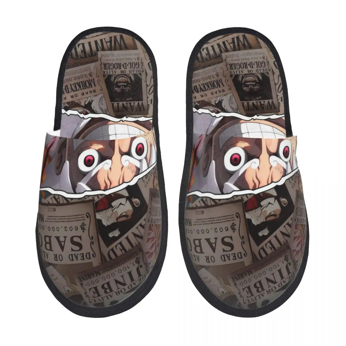 One Piece Slippers - Sabo, Luffy & Ace Design (Brothers)