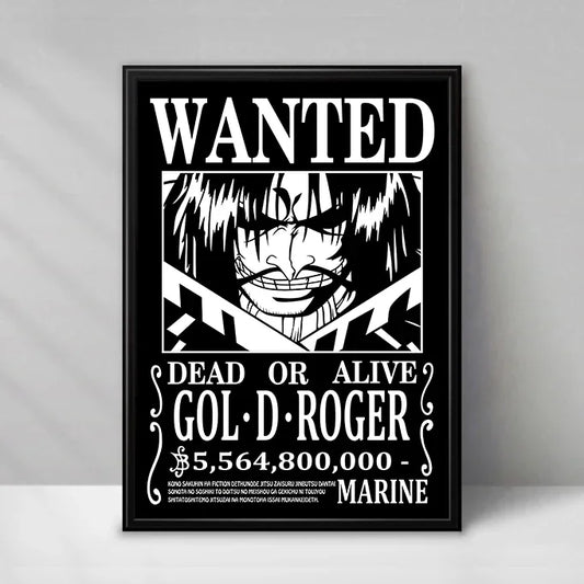 One Piece Wanted-poster – Gol D. Roger (Piraternas kung)
