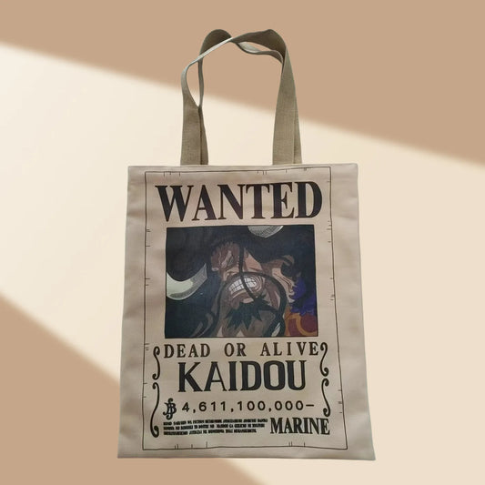 One Piece Tote Bag – Vintage Kaido Wanted Poster