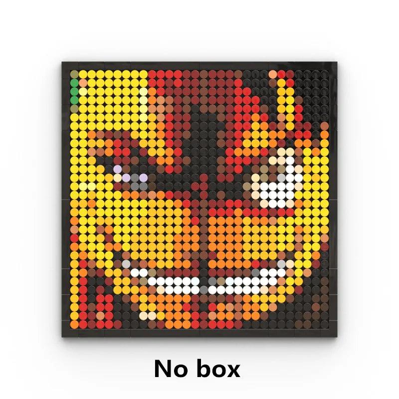 Mozaikowy obraz pixel art One Piece – Portret Roronoa Zoro (klocki)