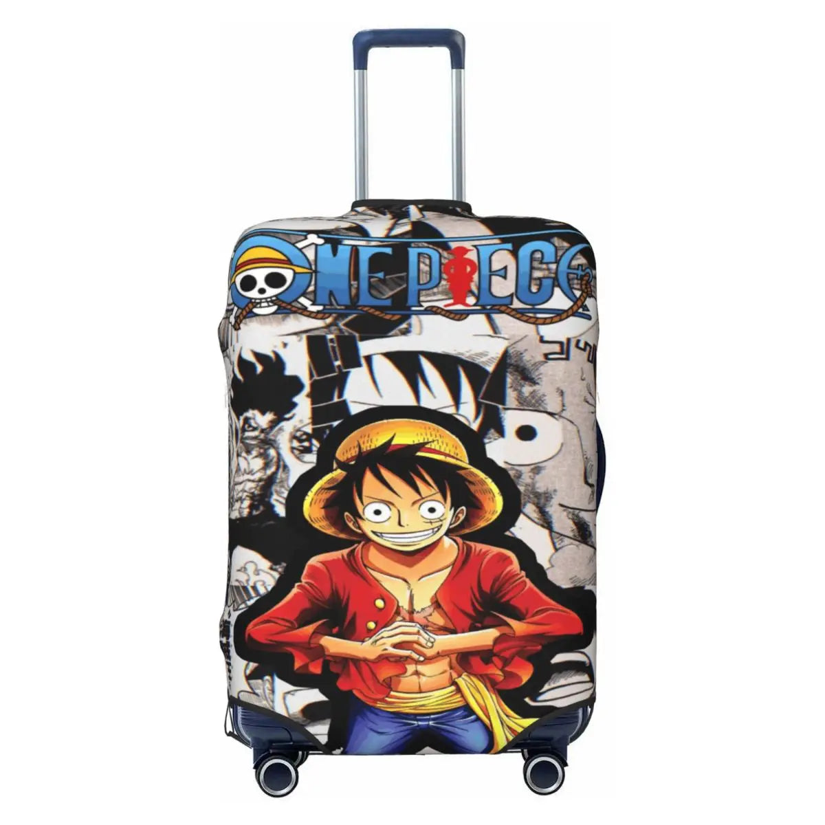One Piece Suitcase Cover - Manga Scenes & Luffy Collage