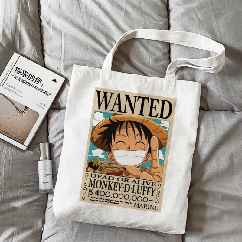 Torba typu tote One Piece – Plakat „Wanted” z Luffym