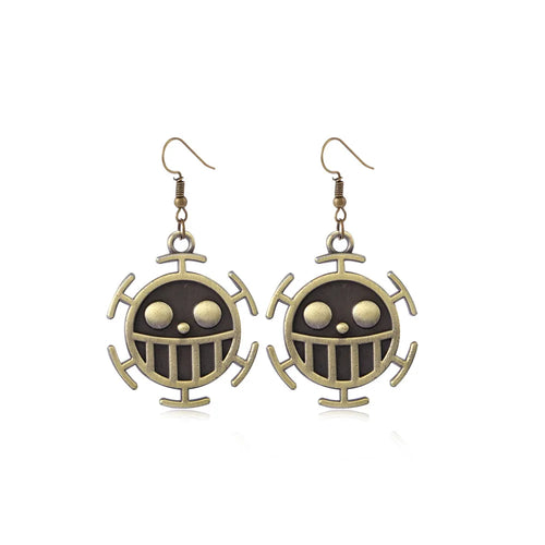 One Piece Earrings - Law Op-Op Fruit Emblem