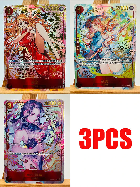 Pakiet specjalny One Piece TCG – trio Boa Hancock i Nami (3 sztuki)