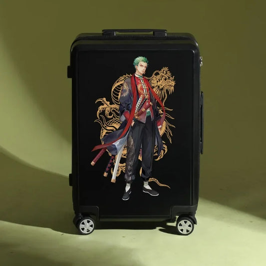One Piece Suitcase - Roronoa Zoro Battle Stance (Black)