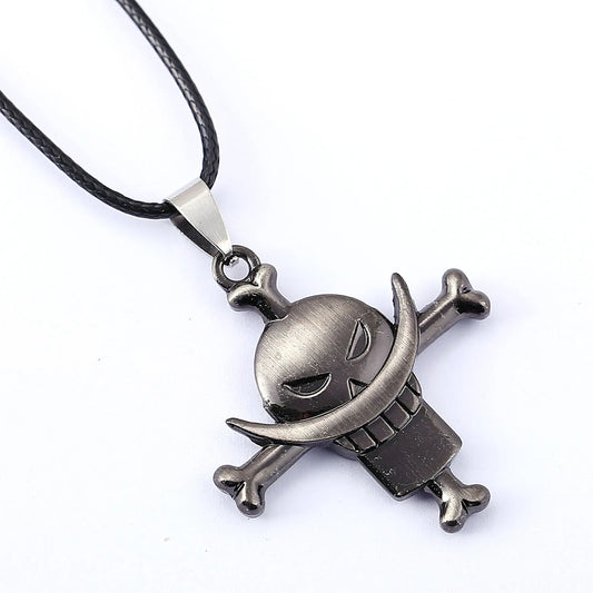 Naszyjnik One Piece - Zawieszka Jolly Roger Edwarda Newgate’a (Białobrody)