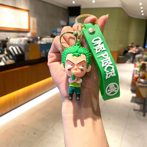 Brelok kreskówkowy One Piece – Zoro na zielonym tle