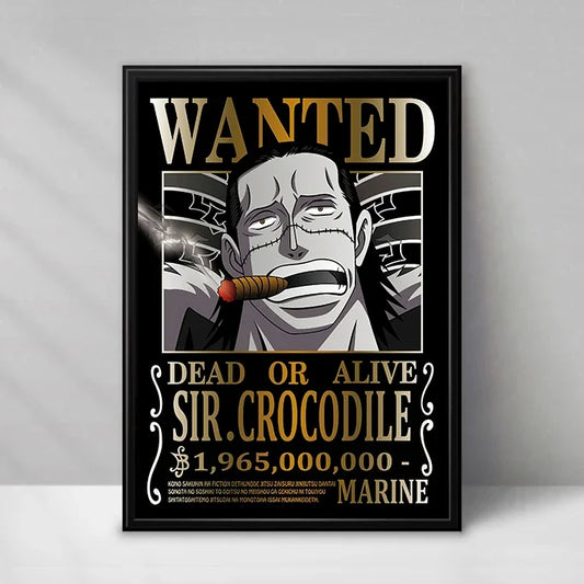 One Piece Wanted-affisch – Sir Crocodile (Baroque Works)