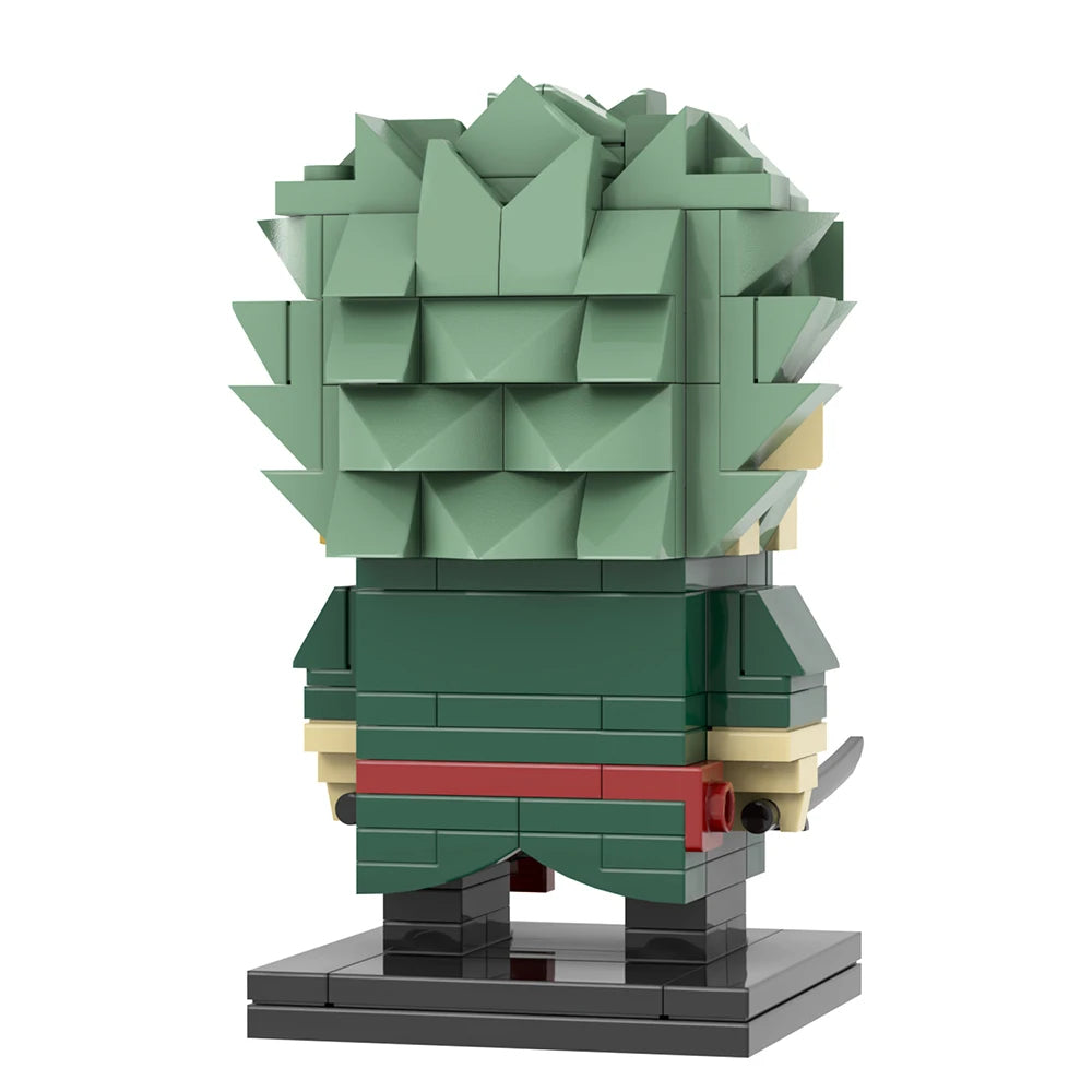 Lego One Piece-figur – Roronoa Zoro (klossstil)