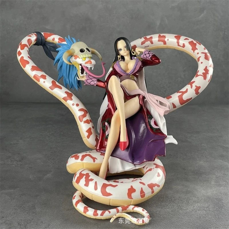 One Piece-figur – Boa Hancock med Salome (deluxeversion)
