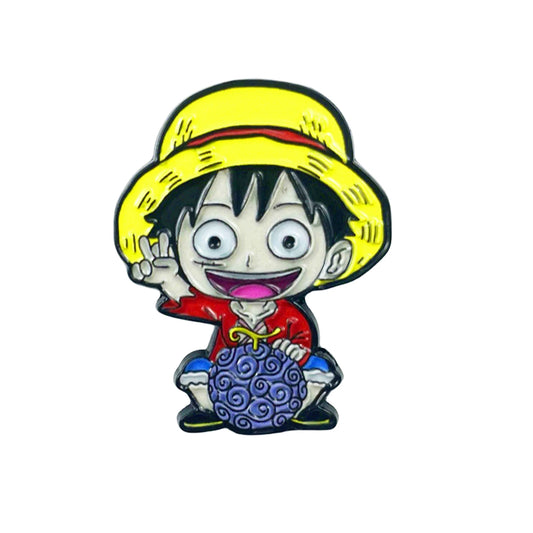 Przypinka One Piece – Luffy w tradycyjnym stroju z Wano Kuni