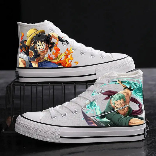 One Piece Sneakers - Luffy & Zoro Canvas