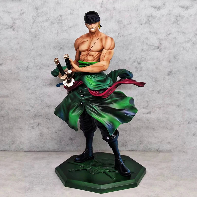 Premium One Piece Statue - Roronoa Zoro Wano Style (LED/Aura Effects)