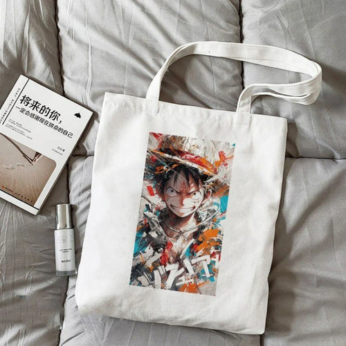 One Piece Tote Bag – Intense Luffy Portrait