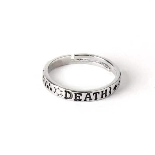 One Piece Ring – Trafalgar Law Death Inscription