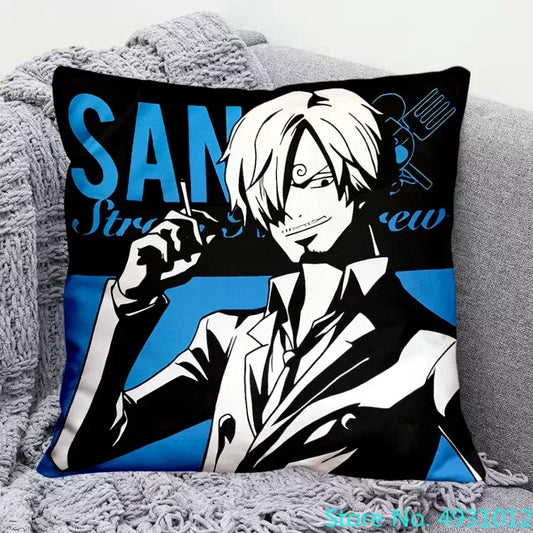 One Piece-kuddfodral – Vinsmoke Sanji (blått porträtt)