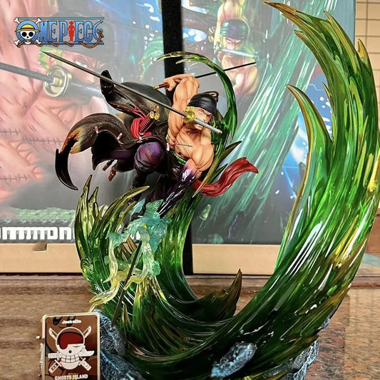 One Piece Figure - Roronoa Zoro Ashura (Green Slashing Effect)