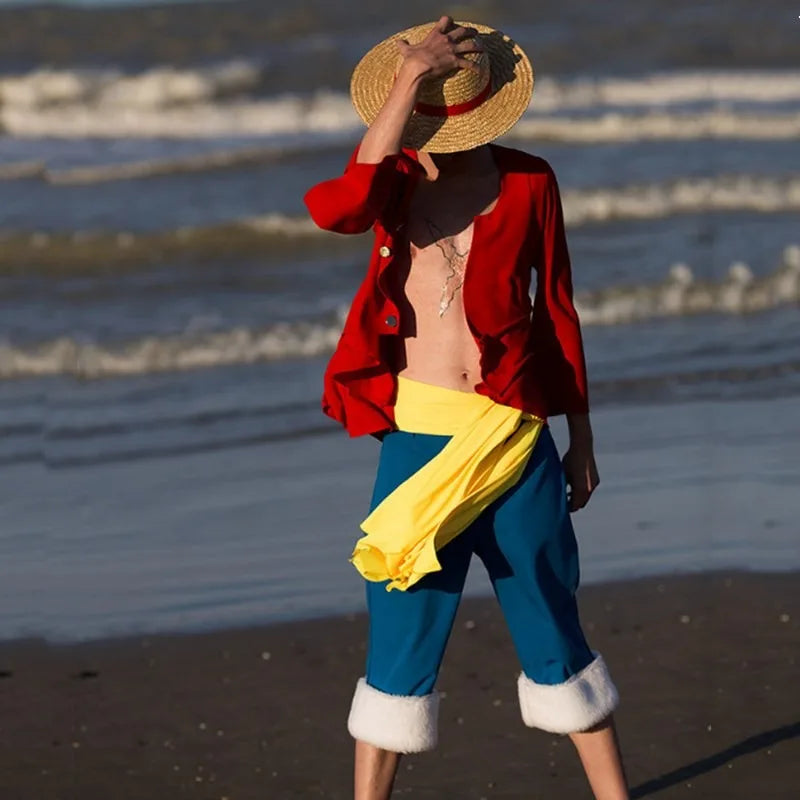 Słomkowy kapelusz One Piece - Monkey D. Luffy (Klasyczny ze sznurkiem)