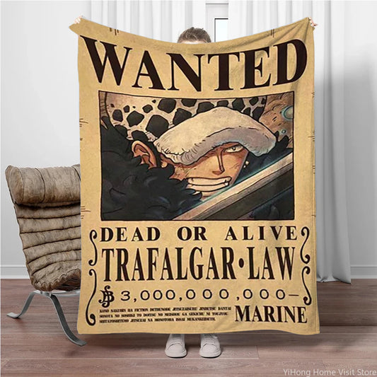 One Piece Wanted Blanket - Trafalgar Law (The Surgeon of Death)