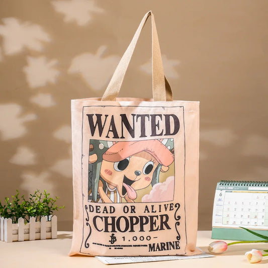 Torba typu tote One Piece – uroczy list gończy za Tony Tony Chopperem