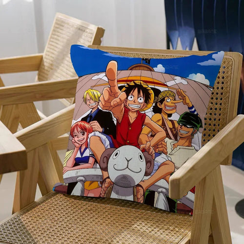 One Piece Cushion Cover - Festive Straw Hat Crew