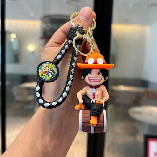 One Piece Figurine Keychain – Classic Ace
