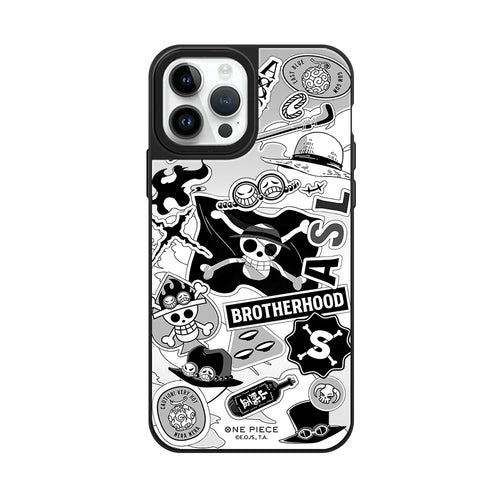 Etui na iPhone’a One Piece – Czarno-biała ilustracja
