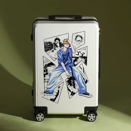 One Piece Suitcase - Trafalgar Law Illustration (White)