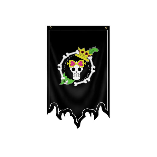 Flaga One Piece – Jolly Roger Brooka (Króla Dusz)