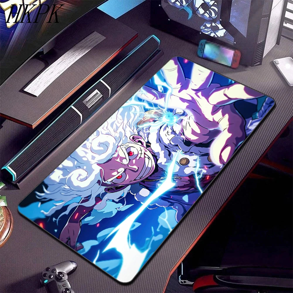 One Piece Desk Mat - Luffy Gear 5 Purple Aura