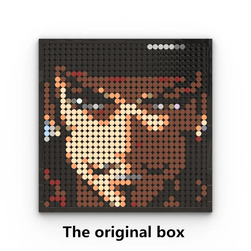 Mozaikowy obraz pixel art One Piece – Portret Roronoa Zoro (klocki)