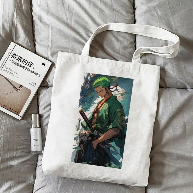 Torba typu tote One Piece – Pełnostronicowa ilustracja Zoro
