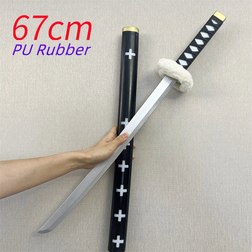 One Piece-cosplaykatana – Trafalgar Laws svärd Kikoku (67cm, PU-skum)
