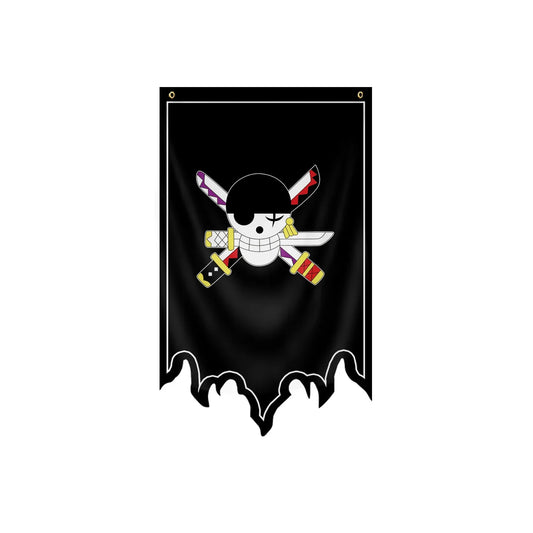 One Piece Flag - Red-Haired Shanks Jolly Roger