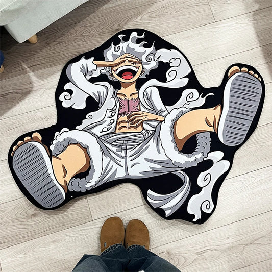 Dywan One Piece – wzór Monkey D. Luffy Gear 5 (sylwetka)