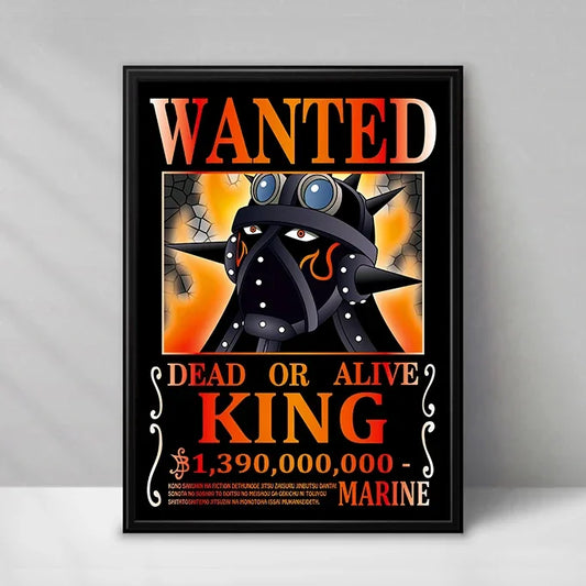 One Piece Wanted-affisch – King (Eldsvådan)