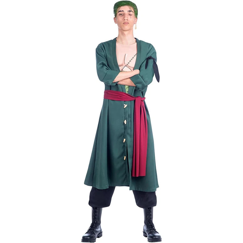 One Piece Costume - Roronoa Zoro Adult Outfit (Wano Kuni Style)