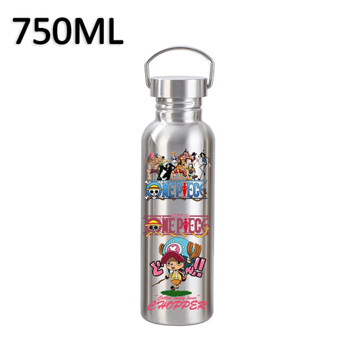One Piece Water Bottle 750ml – Skeleton Musician Brook