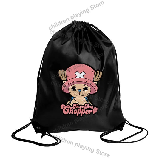Worek ze sznurkiem One Piece – Tony Tony Chopper Czarny portret